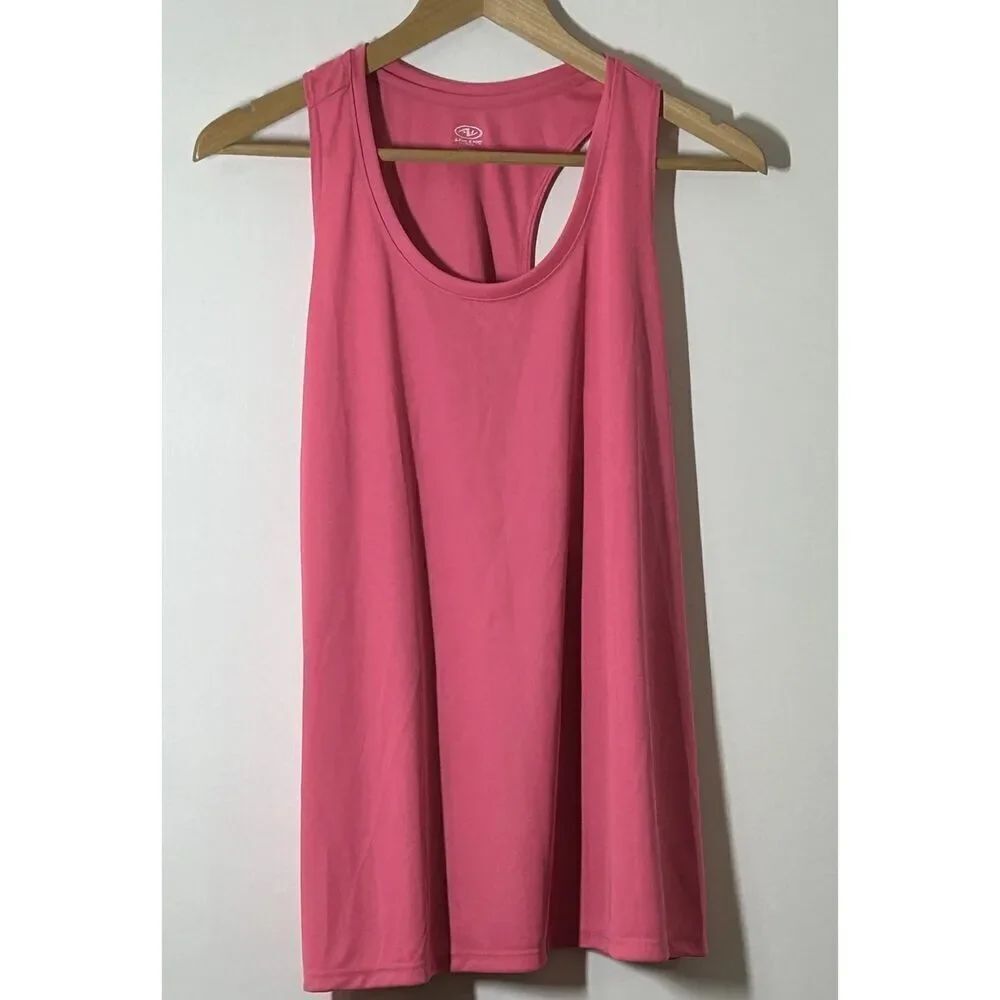 Athletic Works Women's XXL 20 Pink Stretchy Tank T-Shirt Top